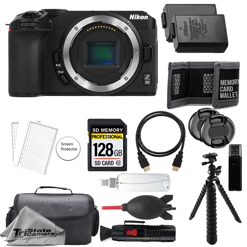 Z30 Mirrorless Camera + 128GB + Extra Battery + Tripod - Accessory Kit *FREE SHIPPING*