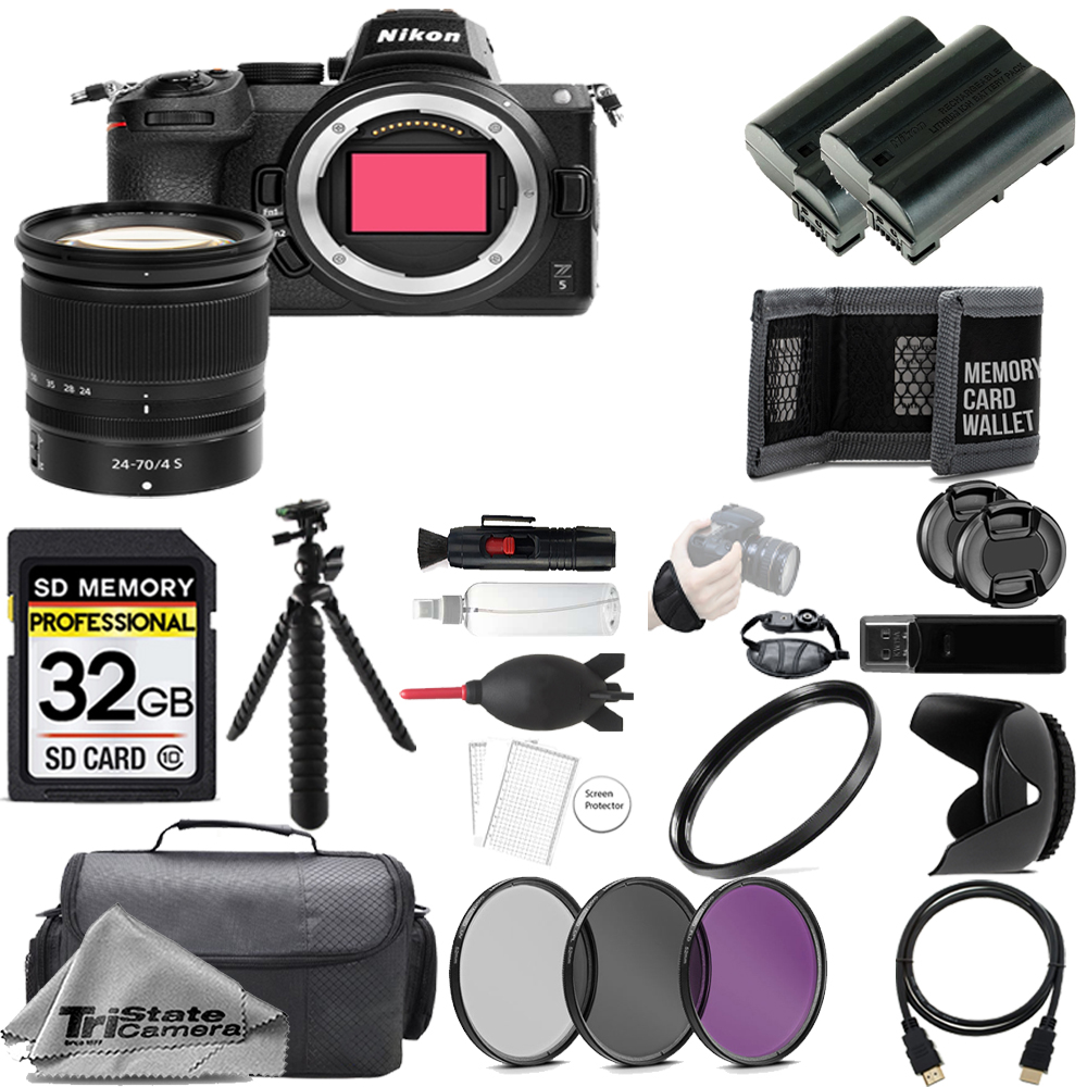 Z5 Camera + 24-70mm Lens + 32GB + Extra Battery + 3 Piece Filter Set- Accessory Kit *FREE SHIPPING*