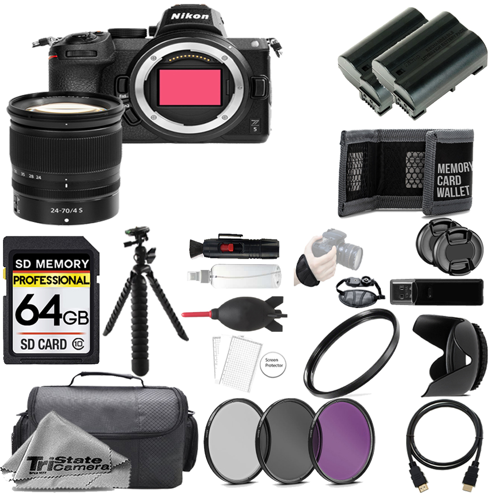 Z5 Camera + 24-70mm Lens + 64GB + Extra Battery + 3 Piece Filter Set- Accessory Kit *FREE SHIPPING*