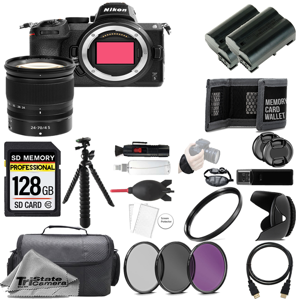Z5 Camera + 24-70mm Lens + 128GB + Extra Battery + 3 Piece Filter Set- Kit *FREE SHIPPING*