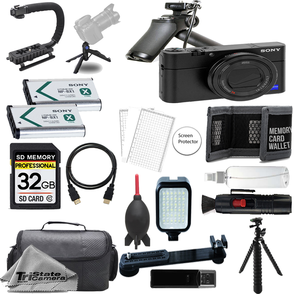 Cyber-shot DSC-RX100 VII+ Shooting Grip Kit + 32GB + LED Flash - ULTIMATE Kit *FREE SHIPPING*