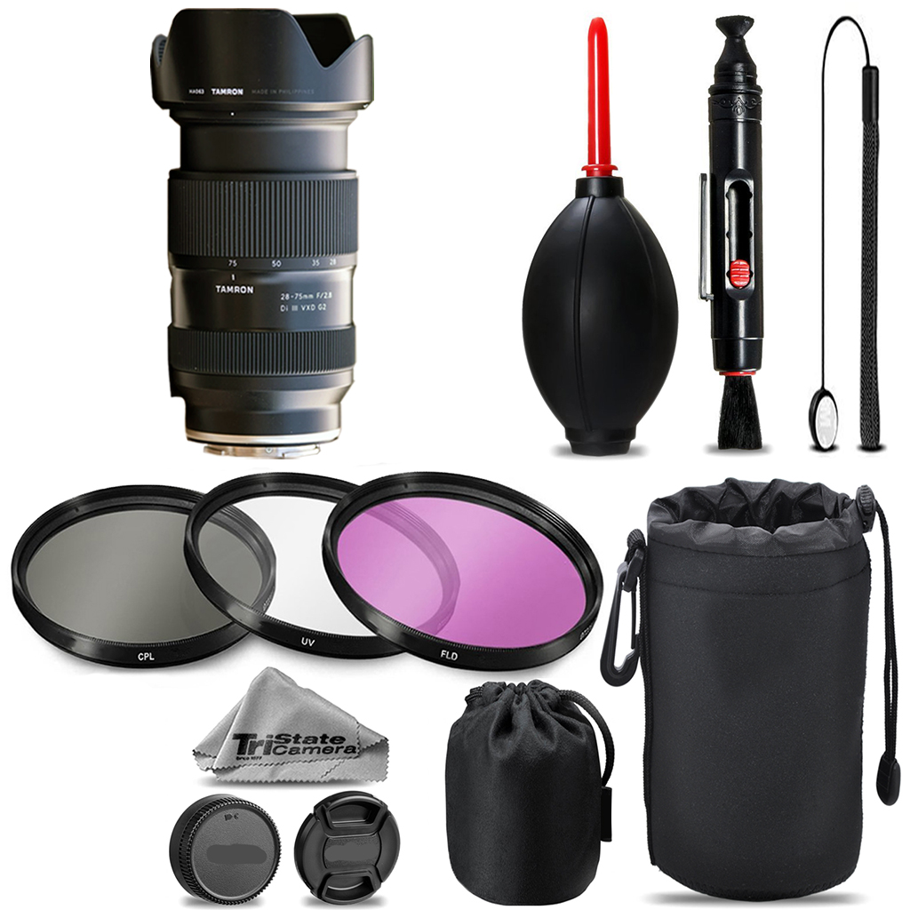28-75mm Di III VXD G2 Lens (E) + UV + FLD + CPL + Blower Brush - Kit *FREE SHIPPING*