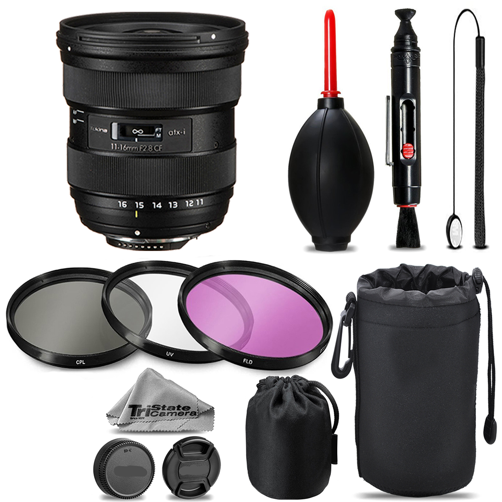 atx-i 11-16mm CF Lens Nikon + UV + FLD + CPL + Blower Brush + Lens Pen *FREE SHIPPING*