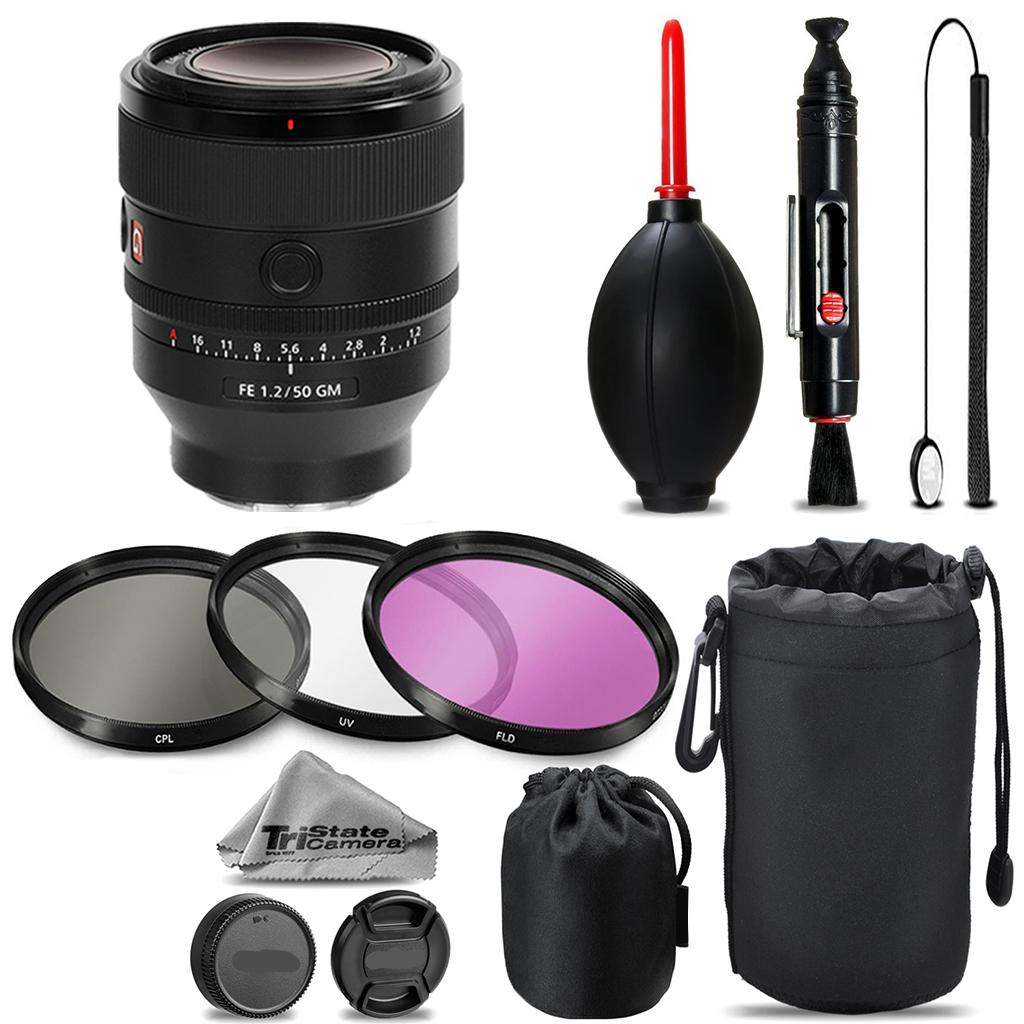 FE 50mm f/1.2 GM Lens (Sony E) + UV + FLD + CPL + Blower Brush +Lens Pen *FREE SHIPPING*