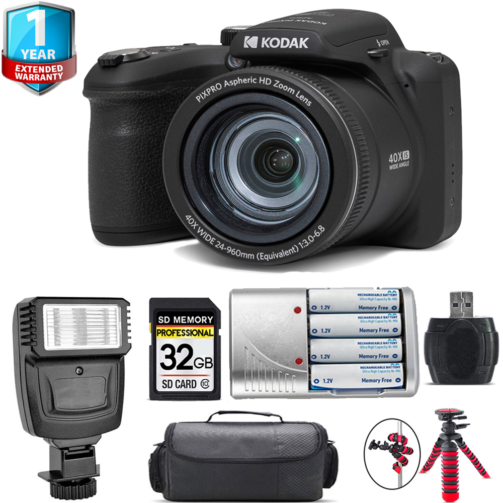 PIXPRO AZ405 Digital Camera (Black) + Extra Battery +1 Yr Warranty + 32GB *FREE SHIPPING*