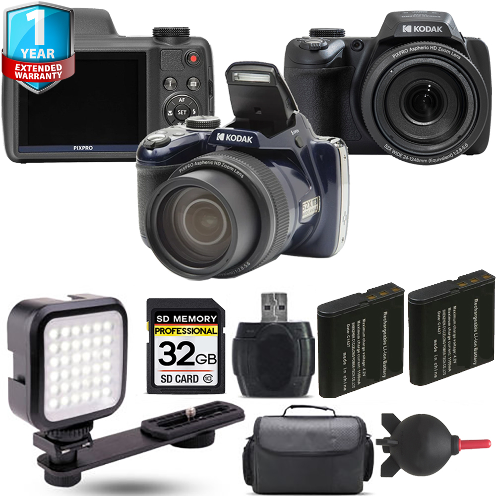 PIXPRO AZ528 Digital Camera (Black) Extra Battery + LED +1 Yr Warranty *FREE SHIPPING*
