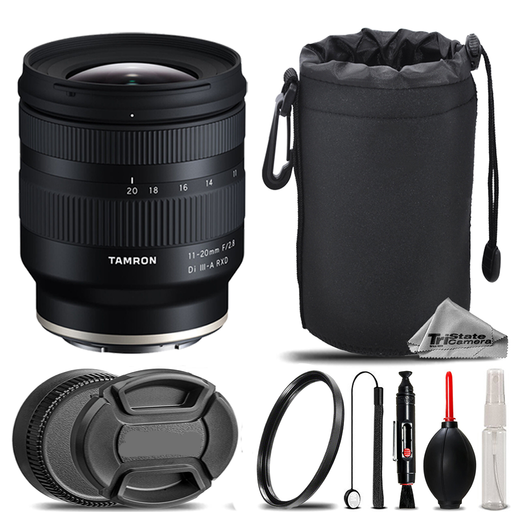 11-20mm f/2.8 Di III-A RXD Lens for +UV Filter+ Hood +Lens Pouch-Kit *FREE SHIPPING*
