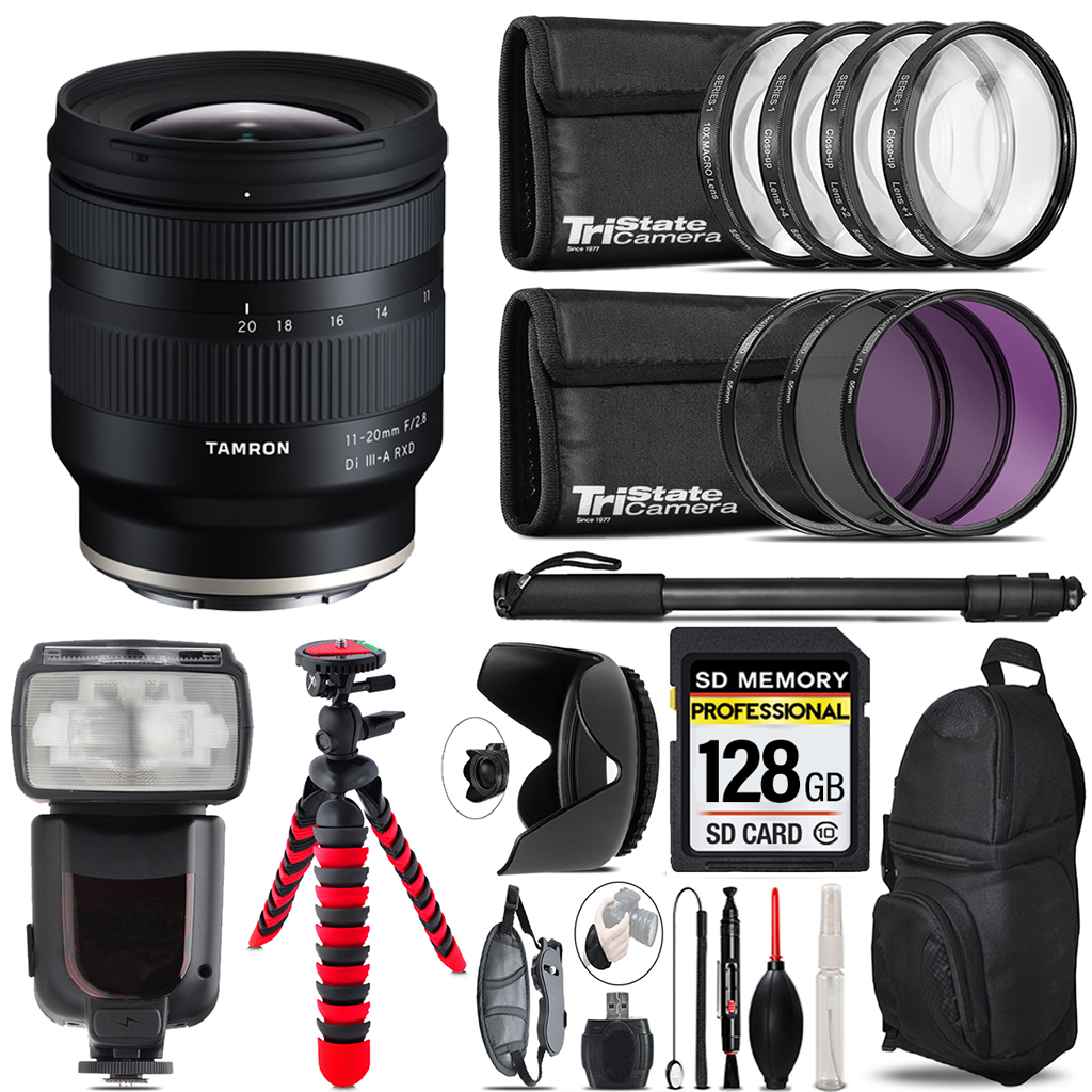 11-20mm f/2.8 III-A RXD Lens for +7 Piece Filter & More - 128GB Kit *FREE SHIPPING*