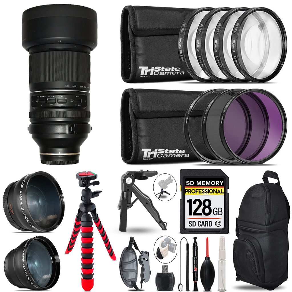 150-500mm f/5-6.7 III VXD Lens for 3 Lenses+Tripod +Backpack -128GB *FREE SHIPPING*