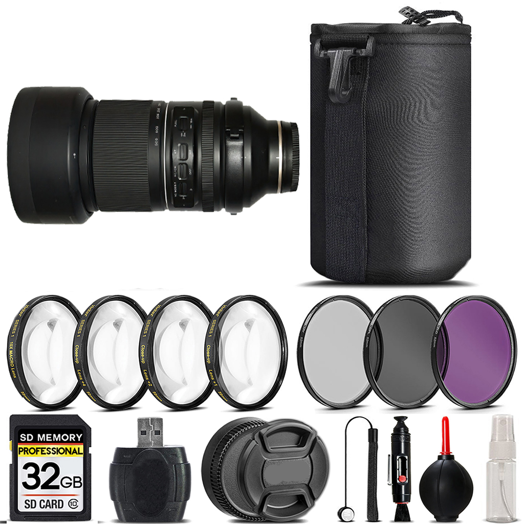 150-500mm f/5-6.7 III VXD Lens for Sony+4PC Macro Kit+3 Piece Filter-32GB *FREE SHIPPING*