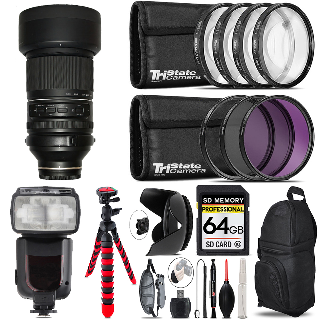 150-500mm f/5-6.7 III VXD Lens for +7 Piece Filter & More -64GB Kit *FREE SHIPPING*