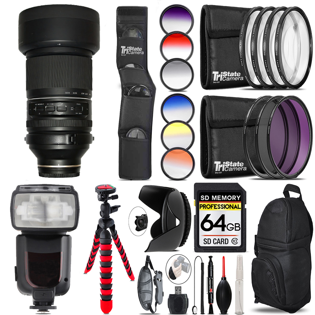 150-500mm f/5-6.7 III VXD Lens for +13 Piece Filter & More-64GB Kit *FREE SHIPPING*