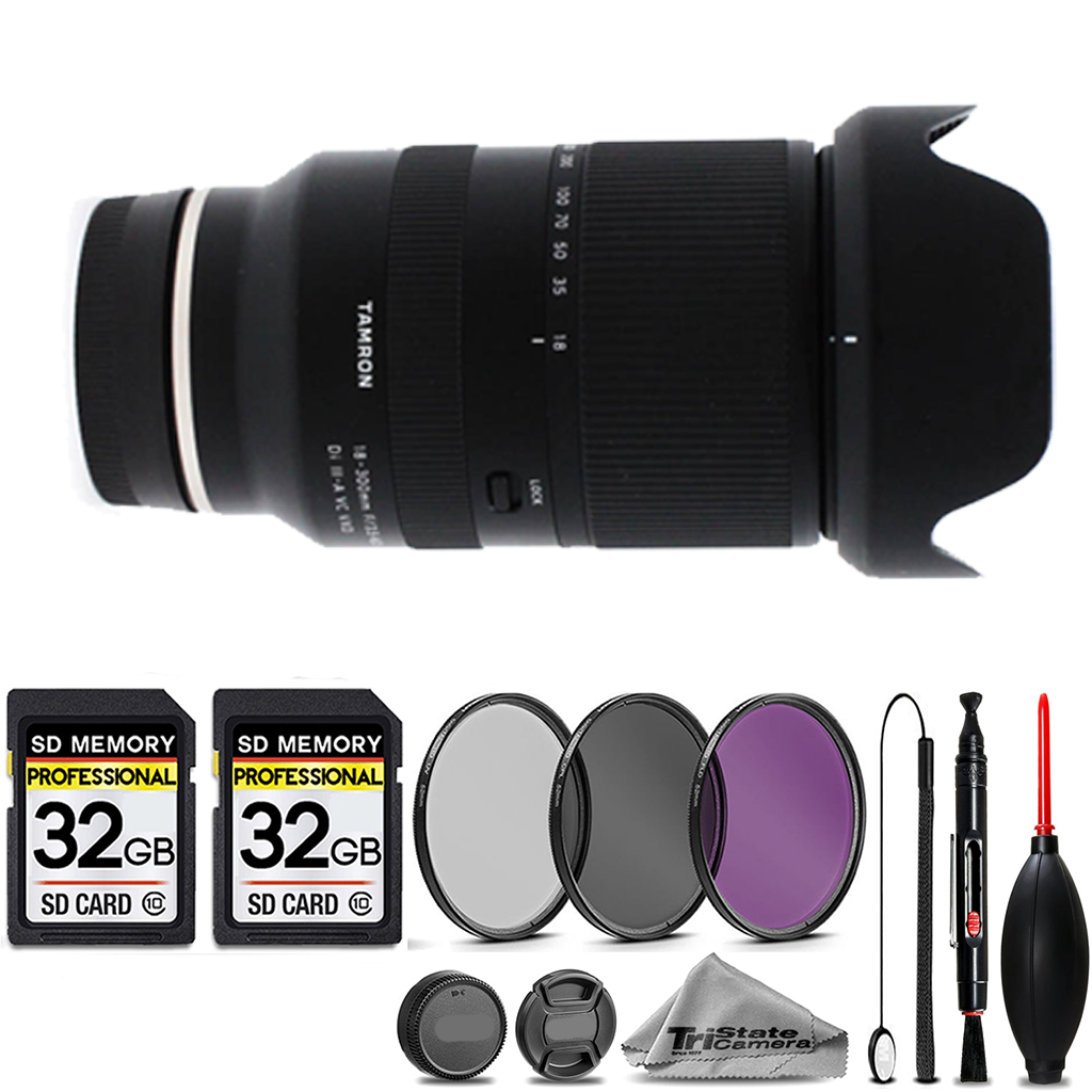 18-300mm f/3.5-6.3 III-A VC Lens Sony+3PC FILTER+64GB STORAGE BUNDLEKIT *FREE SHIPPING*