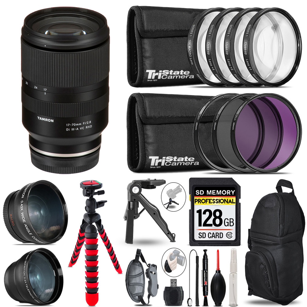 17-70mm f/2.8 III-A VC RXD Lens E Lenses+Tripod +Backpack -128GB *FREE SHIPPING*