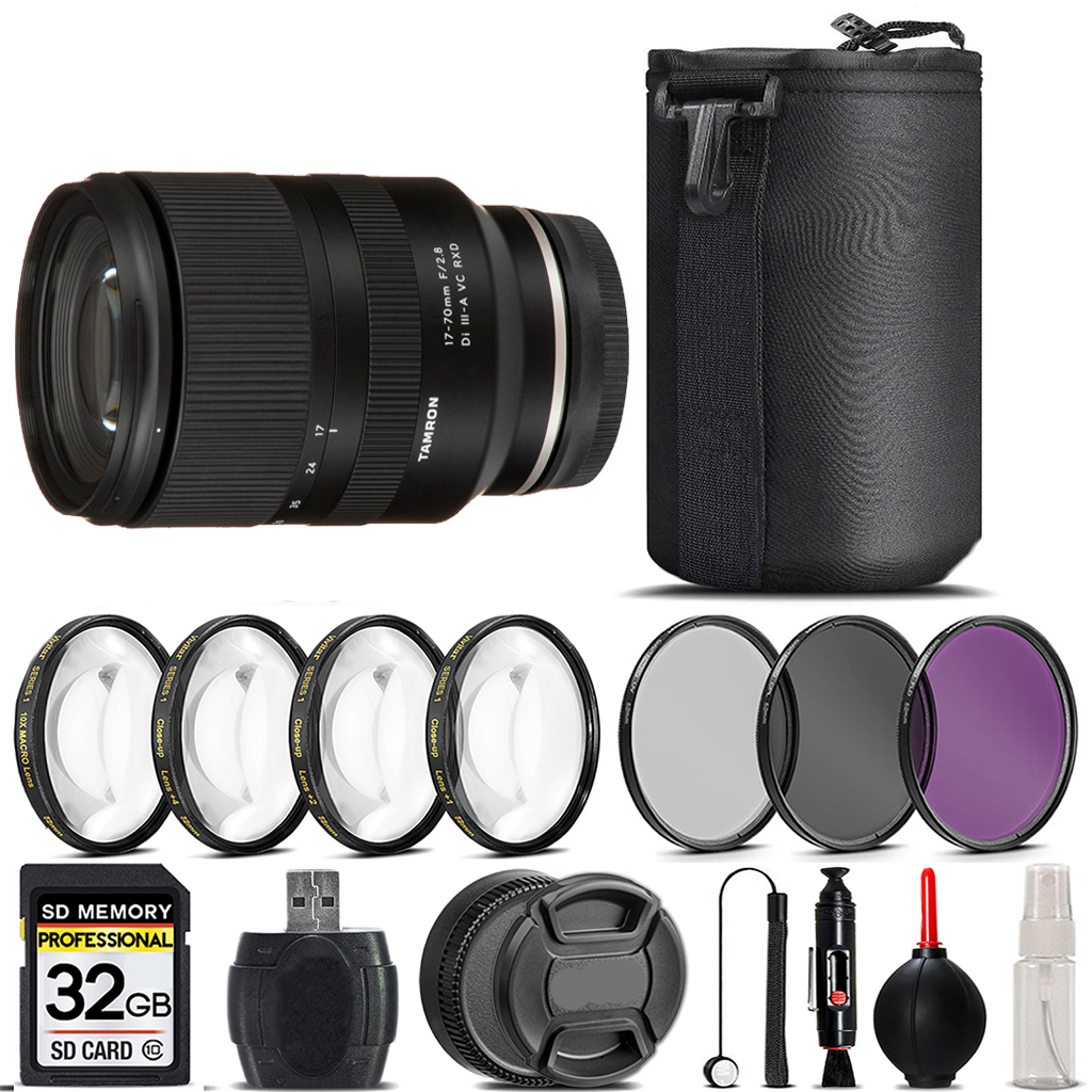 17-70mm f/2.8 III-A VC RXD Lens E+4PC Macro Kit+3 Piece Filter-32GB *FREE SHIPPING*