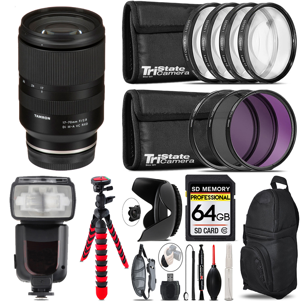 17-70mm f/2.8 III-A VC RXD Lens E +7 Piece Filter & More -64GB Kit *FREE SHIPPING*