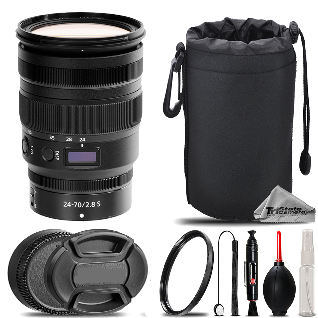 NIKKOR Z 24-70mm f/2.8 S Lens + UV Filter+ + Hood + Lens Pouch- Basic Kit *FREE SHIPPING*