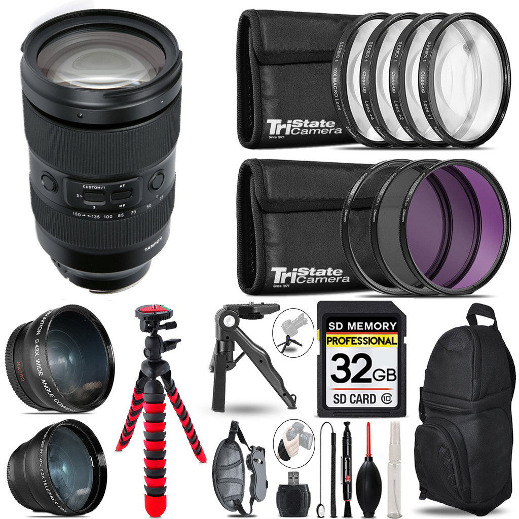 35-150mm f/2-2.8 III VXD Lens for - 3 Lenses+Tripod +Backpack - 32GB *FREE SHIPPING*