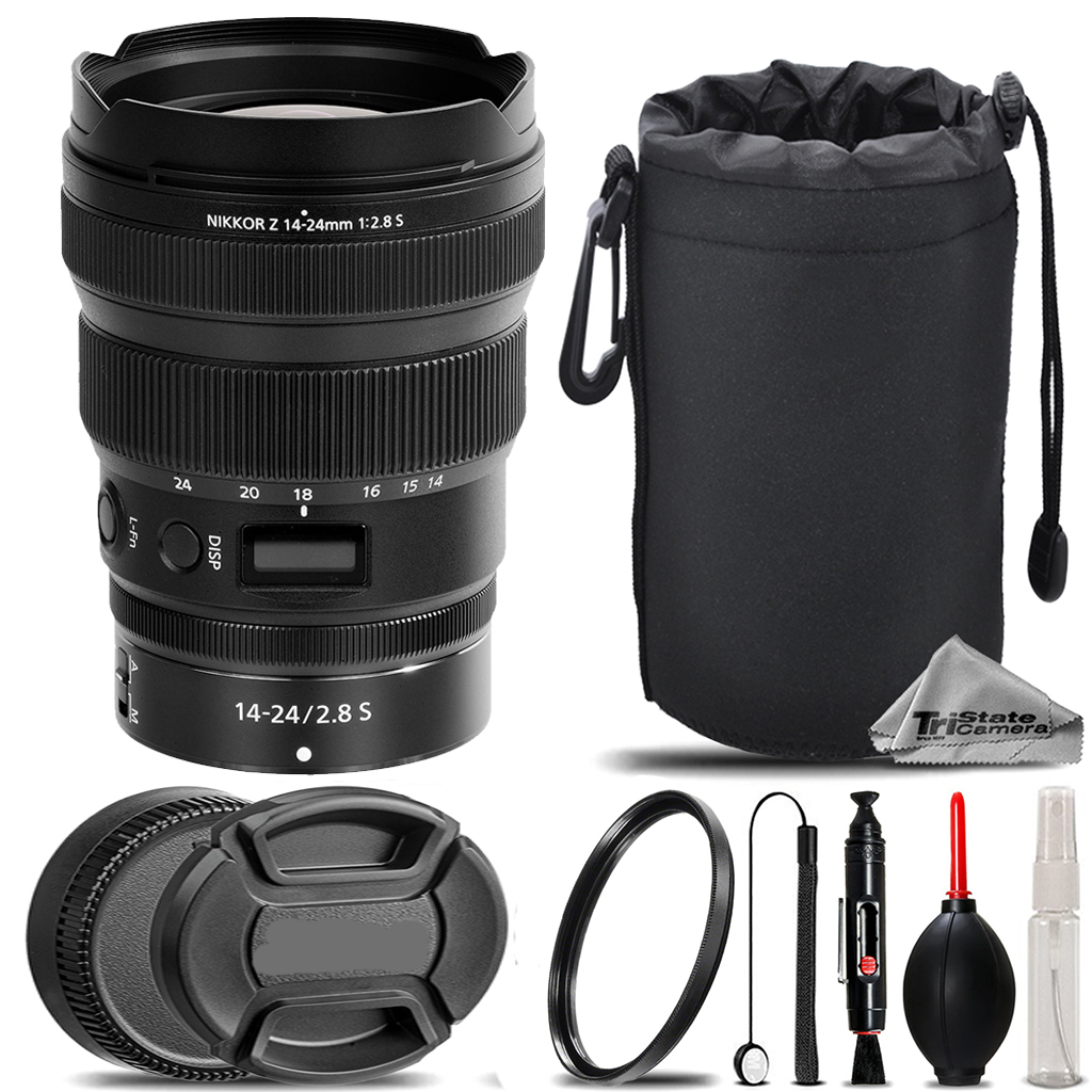 NIKKOR Z 14-24mm f/2.8 S Lens+ UV Filter+ + Hood + Lens Pouch- Basic Kit *FREE SHIPPING*