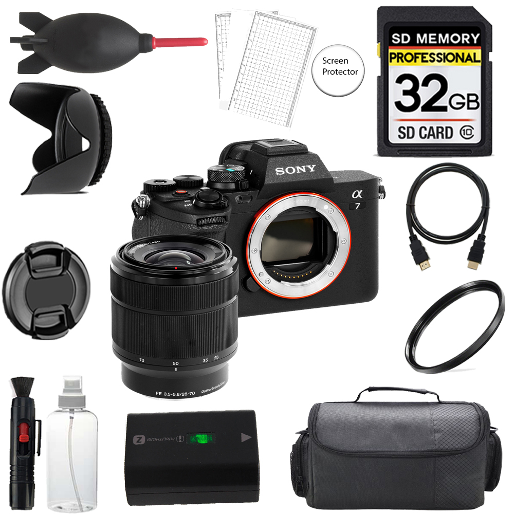 a7 IV Mirrorless Camera w/ 28-70mm Lens + 32GB + Bag+ UV Filter- Basic Kit *FREE SHIPPING*