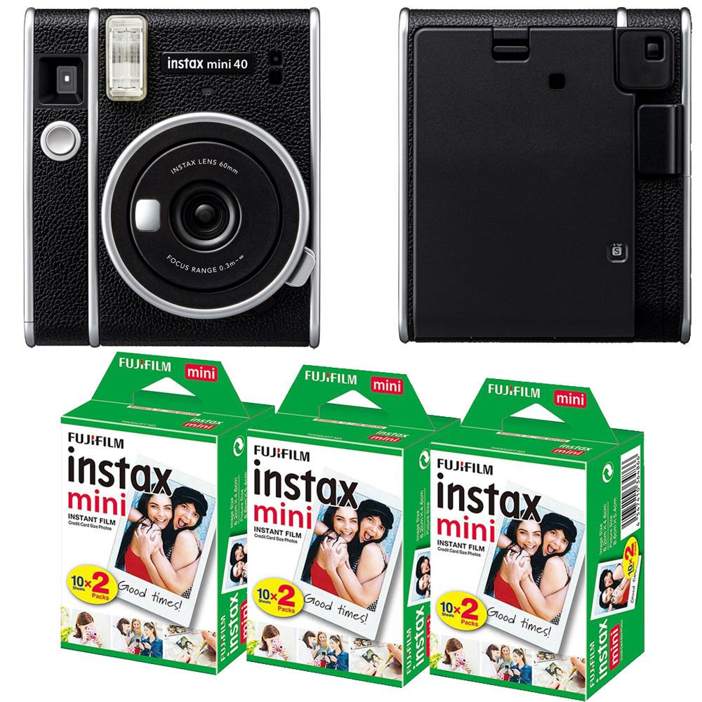 INSTAX MINI 40 Instant Film Camera + Mini Film Kit - 3 Pack *FREE SHIPPING*