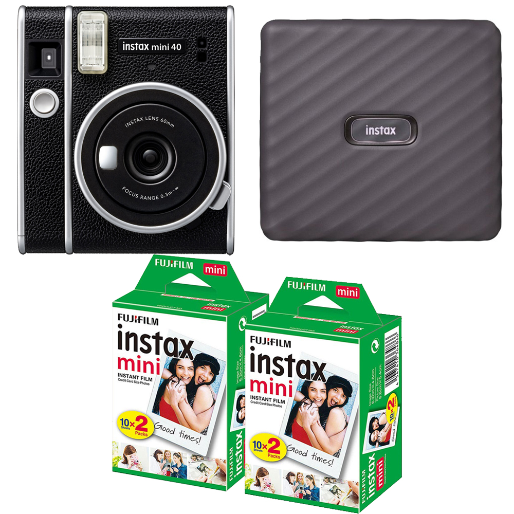 INSTAX MINI 40 Instant Film Camera + Mini Film Printer Kit - 2 Pack *FREE SHIPPING*