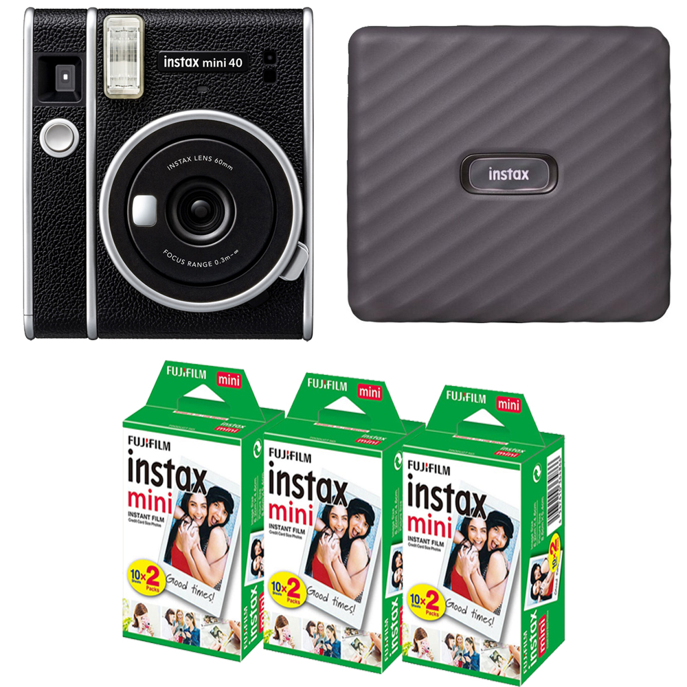 INSTAX MINI 40 Instant Film Camera + Mini Film Printer Kit - 3 Pack *FREE SHIPPING*