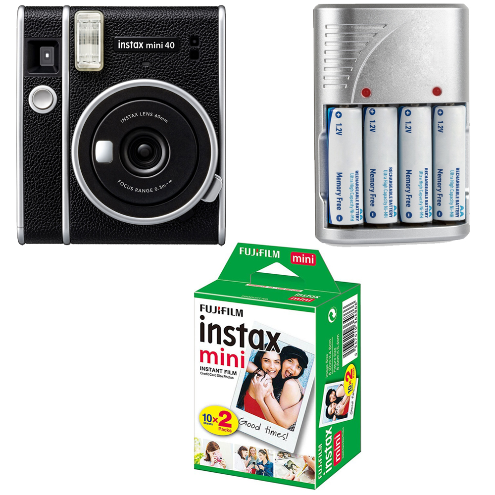 INSTAX MINI 40 Instant Film Camera + Battery + Mini Film Kit *FREE SHIPPING*