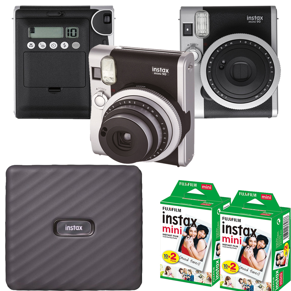 INSTAX Mini 90 Neo Instant Camera +Mini Film Printer Kit - 2 Pack *FREE SHIPPING*