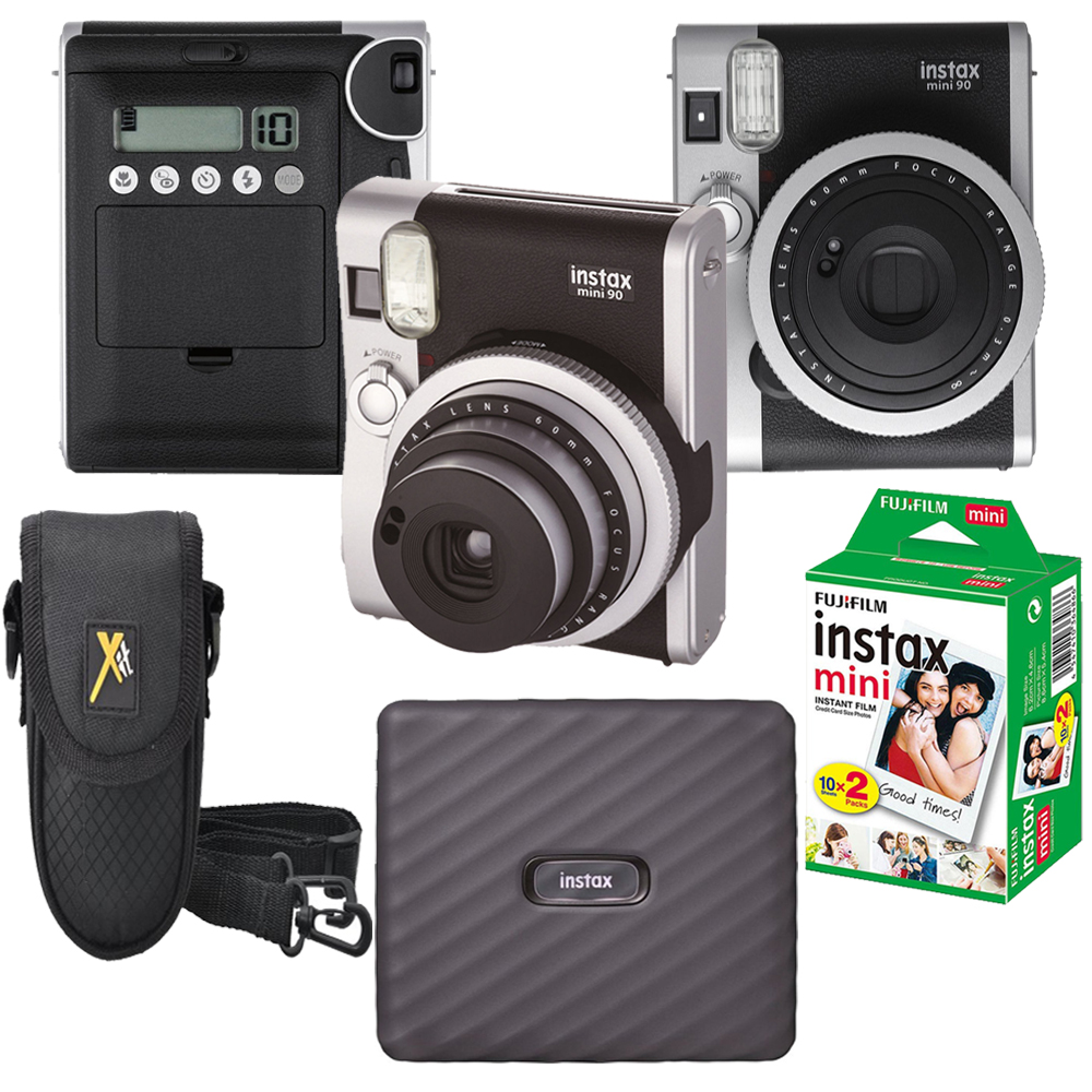 INSTAX Mini 90 Neo Instant Camera +Case + Mini Film  Printer Kit *FREE SHIPPING*