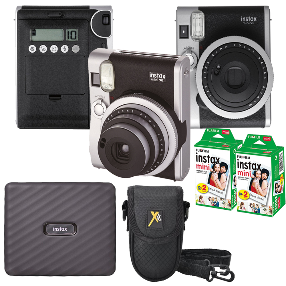 INSTAX Mini 90 Neo Instant Camera +Case +Mini Film  Printer Kit -2 Pack *FREE SHIPPING*