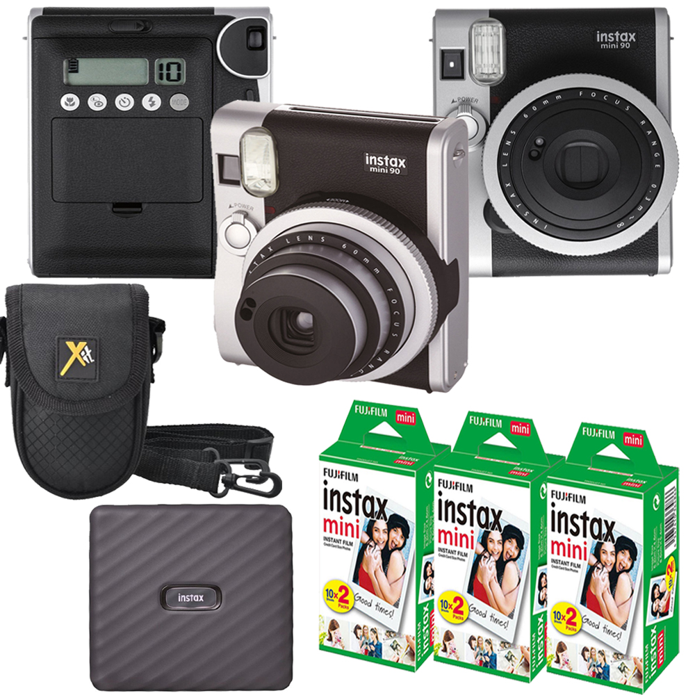 INSTAX Mini 90 Neo Instant Camera+ Case +Mini Film  Printer Kit -3 Pack *FREE SHIPPING*