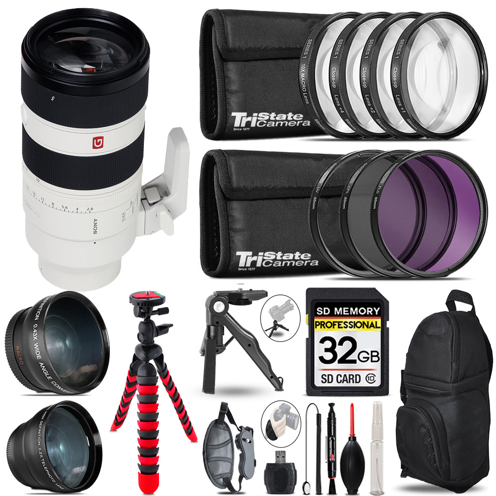 FE 70-200mm f/2.8 GM OSS II Lens - 3 Lens Kit +Tripod +Backpack - 32GB Kit *FREE SHIPPING*