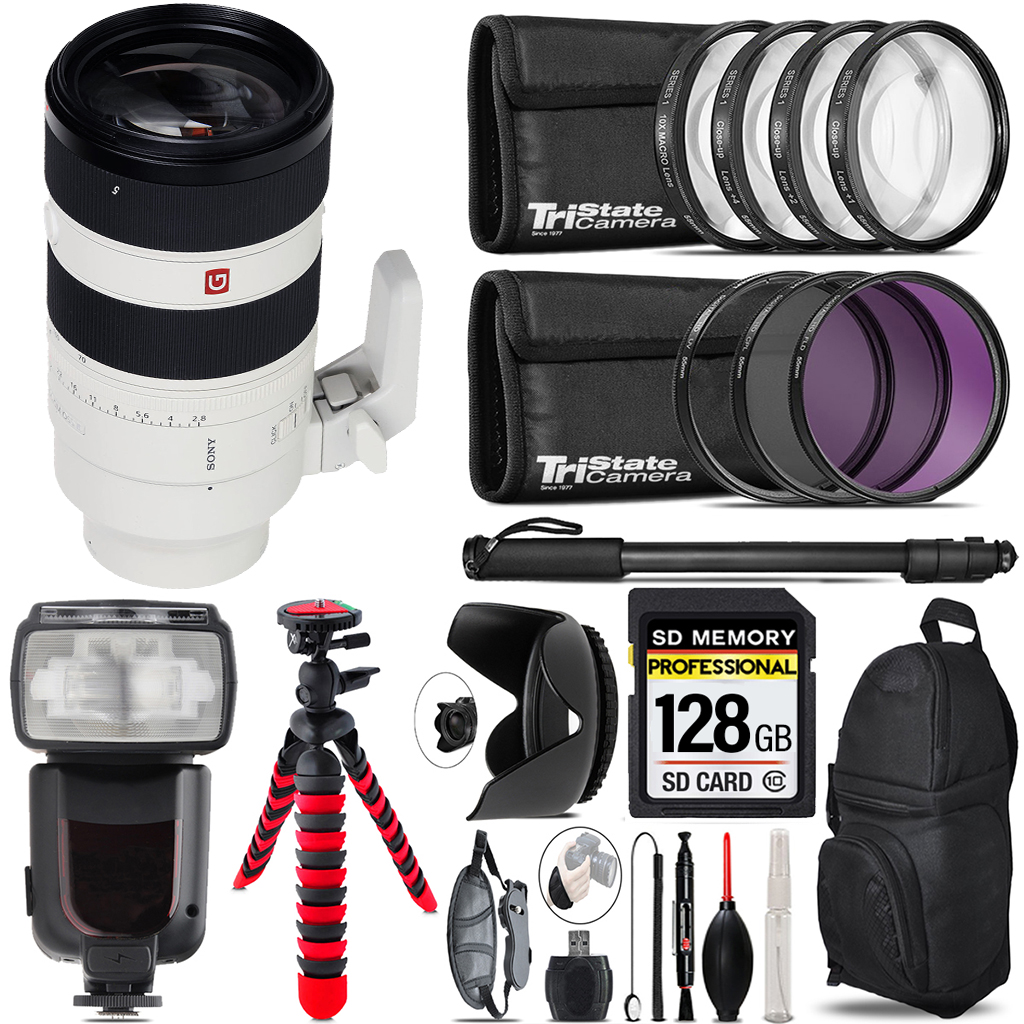 FE 70-200mm f/2.8 GM OSS II Lens +7 Piece Filter & More-128GB Accessory Kit *FREE SHIPPING*
