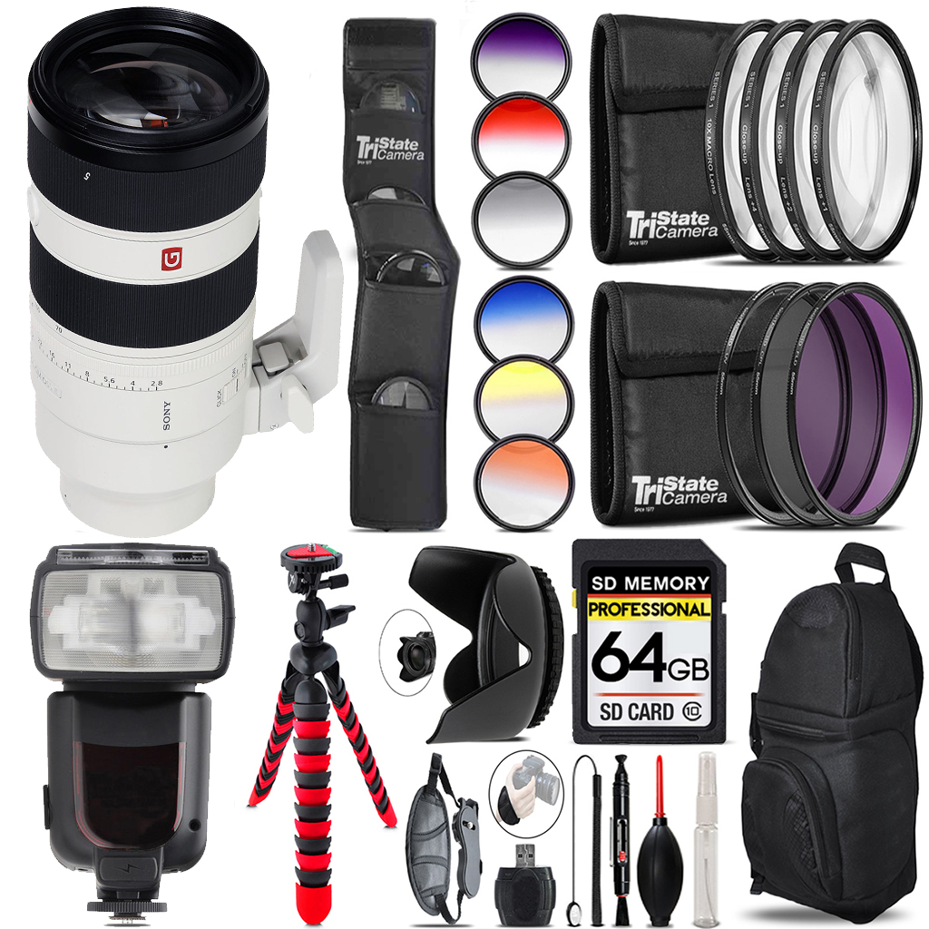 FE 70-200mm f/2.8 GM OSS II Lens +13 Piece Filter & More- 64GB Kit *FREE SHIPPING*