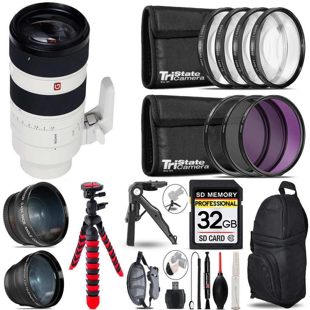 FE 70-200mm f/2.8 GM OSS II Lens -3 Lens Kit +Tripod +Backpack - 32GB Kit *FREE SHIPPING*