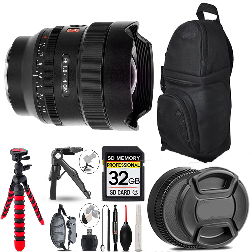 FE 14mm f/1.8 GM Lens  +Tripod +Backpack - 32GB Kit *FREE SHIPPING*