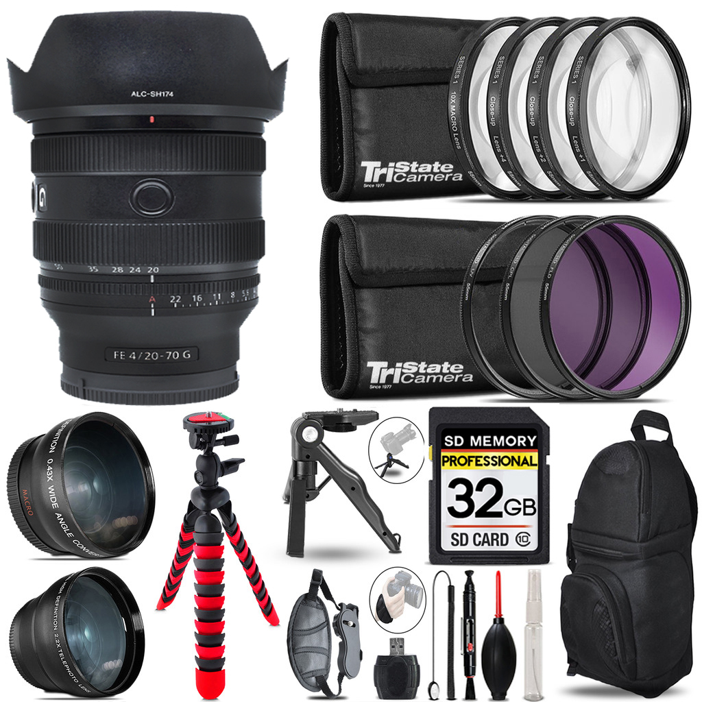 FE 20-70mm f/4 G Lens for E -3 Lens Kit +Tripod +Backpack - 32GB Kit *FREE SHIPPING*