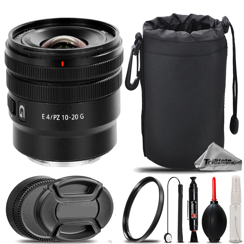 SONY | E 10-20mm f/4 PZ G Lens+ UV Filter+Lens Pouch- Basic Kit