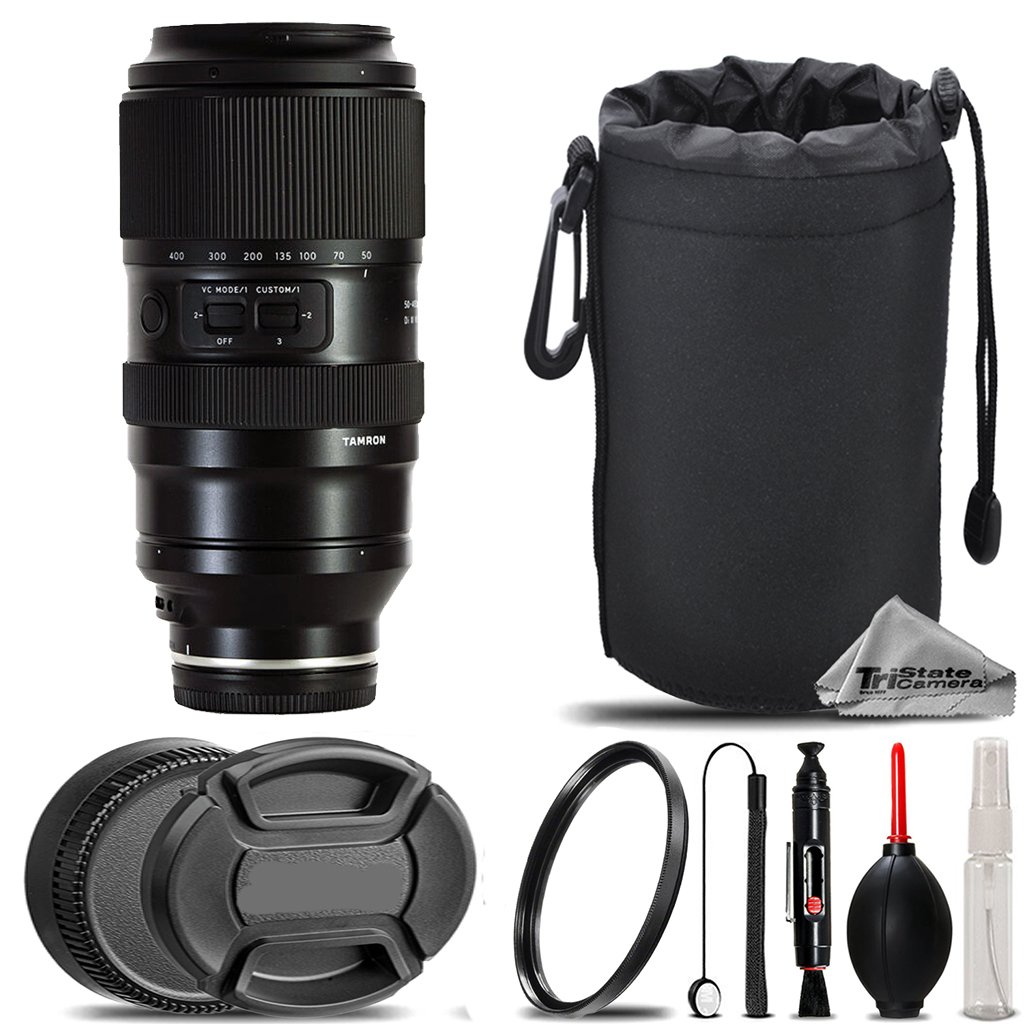 50-400mm f/4.5-6.3 III VC Lens for Sony +UV Filter+ Hood +Lens Pouch-Kit *FREE SHIPPING*