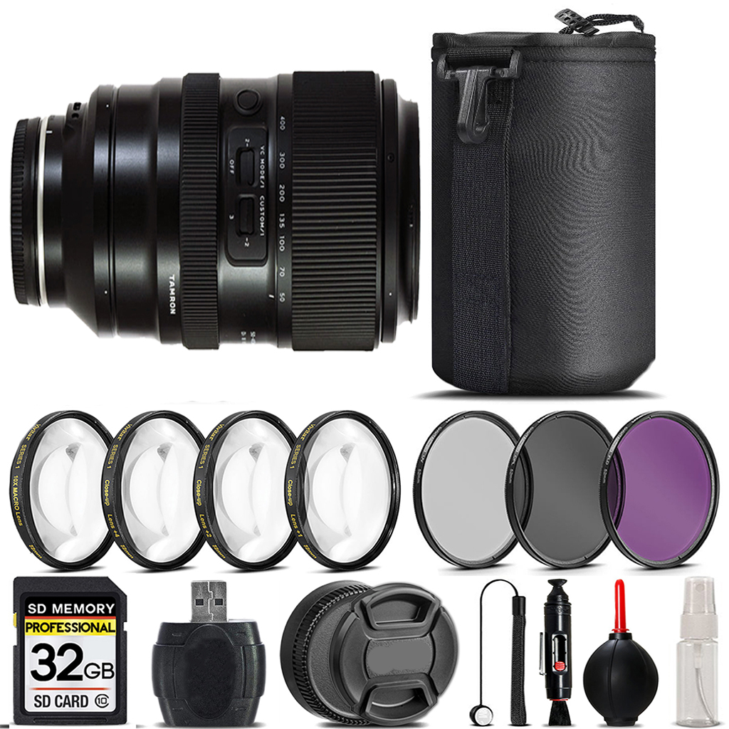 50-400mm f/4.5-6.3 III VC Lens for Sony+4PC Macro Kit+3 Piece Filter-32GB *FREE SHIPPING*