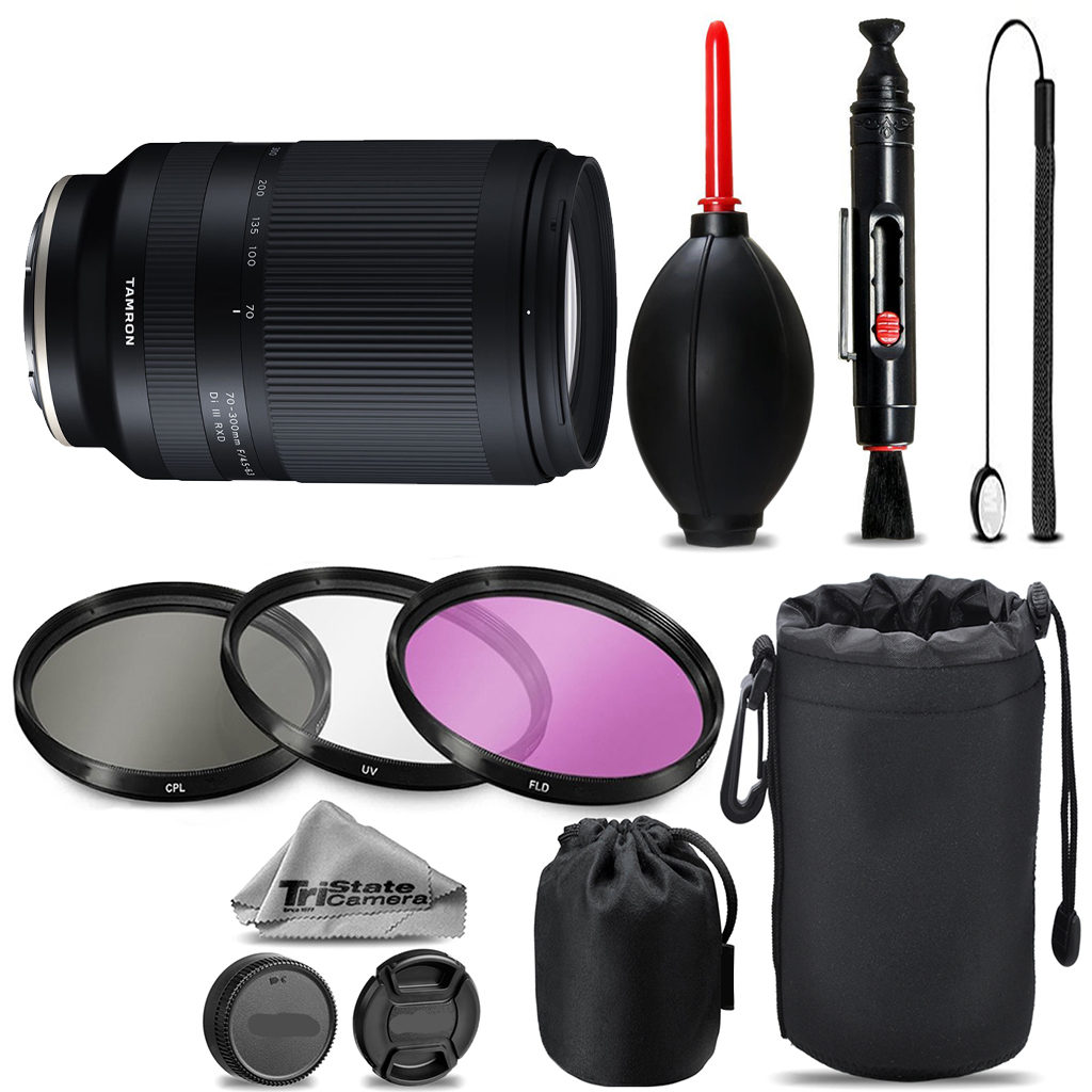 70-300mm f/4.5-6.3 Di III RXD Lens (E) +UV +FLD +CPL +Blower Brush- Kit *FREE SHIPPING*