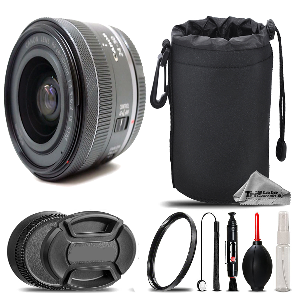 RF 24-50 f4.5-6.3 IS STM Lens + UV Filter+ + Hood + Lens Pouch- Basic Kit *FREE SHIPPING*
