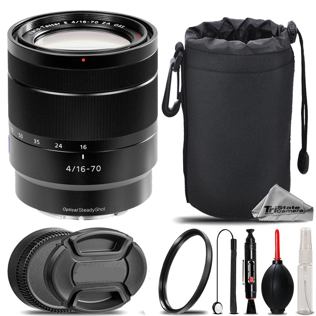 Vario-Tessar T* E 16-70mm f/4 Lens + UV Filter+Hood +Lens Pouch- Basic Kit *FREE SHIPPING*