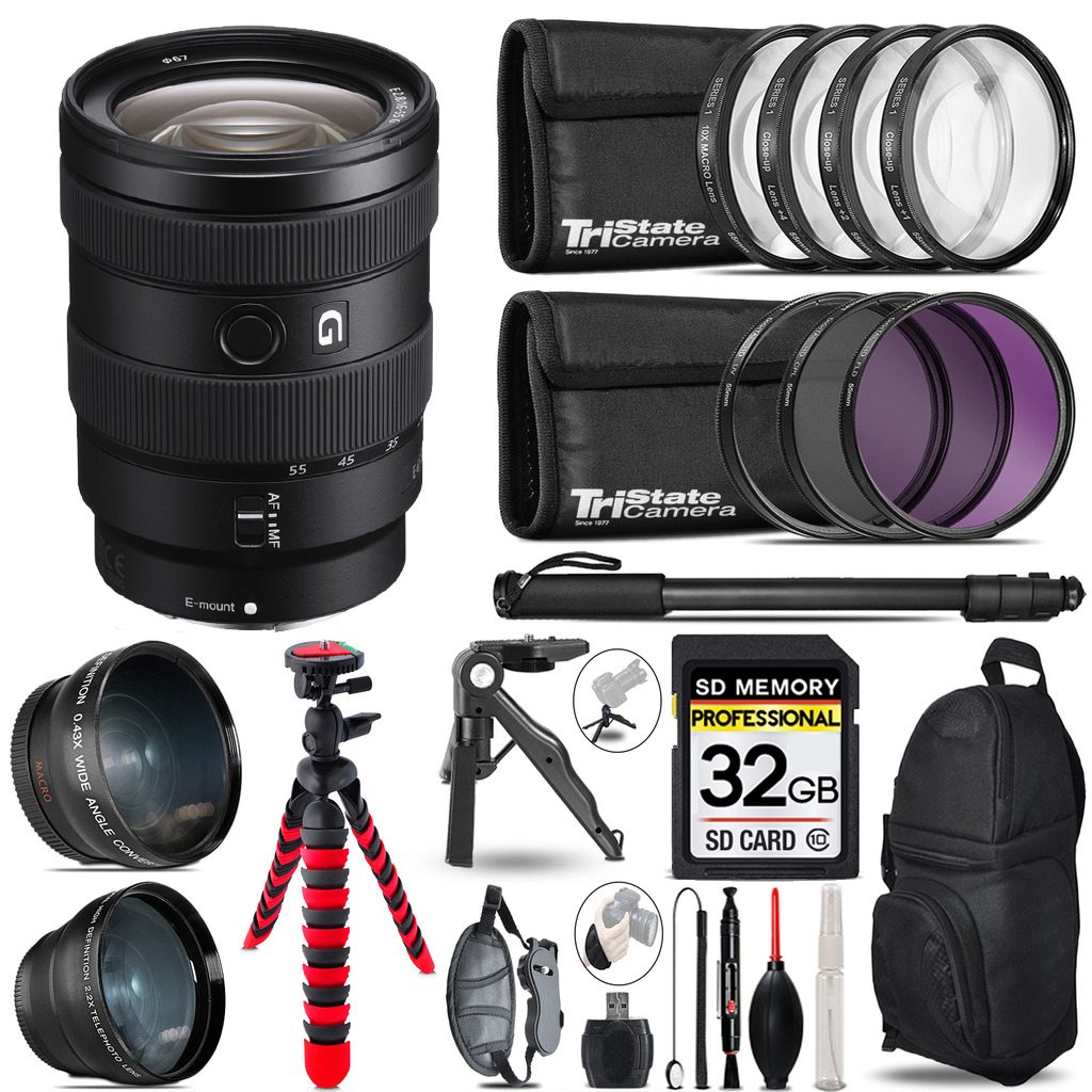 E 16-55mm f/2.8 G Lens -3 Lens Kit +Tripod + Backpack - 32GB Kit *FREE SHIPPING*