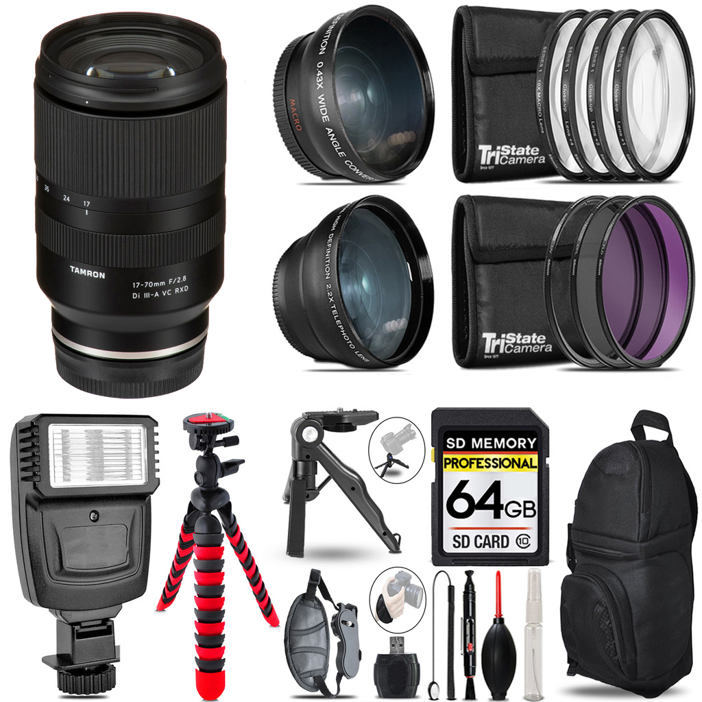 35mm f/1.4 DG HSM Art Lens for Canon EF 3 Lenses+Flash +Tripod -64GB Kit *FREE SHIPPING*