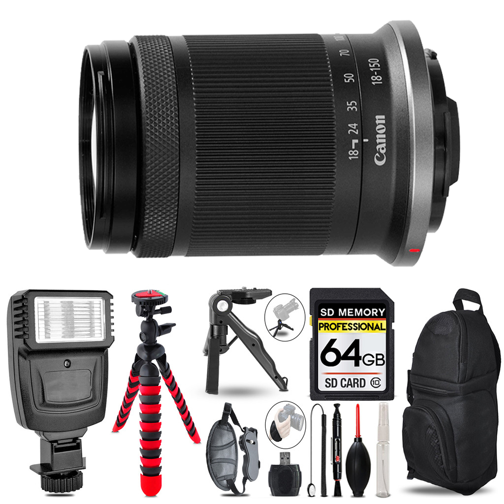 RF-S 18-150mm f/3.5-6.3 IS STM Lens  - 64GB Accessory Bundle *FREE SHIPPING*