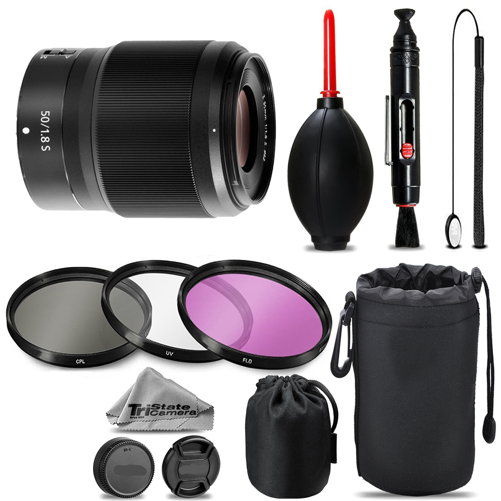 NIKKOR Z 50mm f/1.8 S Lens +UV+FLD+CPL+Blower Brush- Kit *FREE SHIPPING*