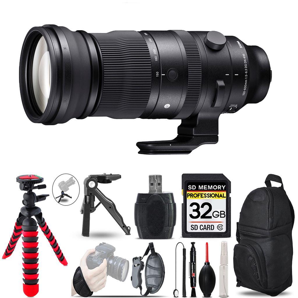 150-600mm f/5-6.3 DG DN OS Lens Sony- MACRO UV-CPL-FLD Filter-32GB Kit *FREE SHIPPING*
