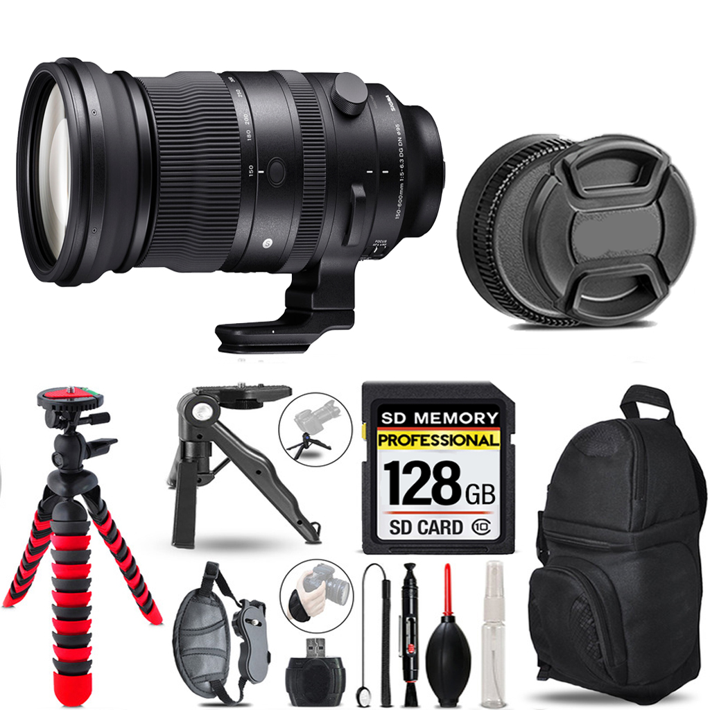 150-600mm f/5-6.3 DG DN OS Lens Sony-  3 Lenses+Tripod +Backpack -128GB *FREE SHIPPING*